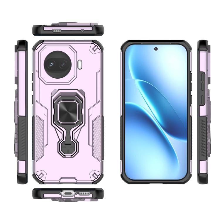 For vivo iQOO Z11 Turbo Metal Kickstand TPU Hybrid PC Phone Case