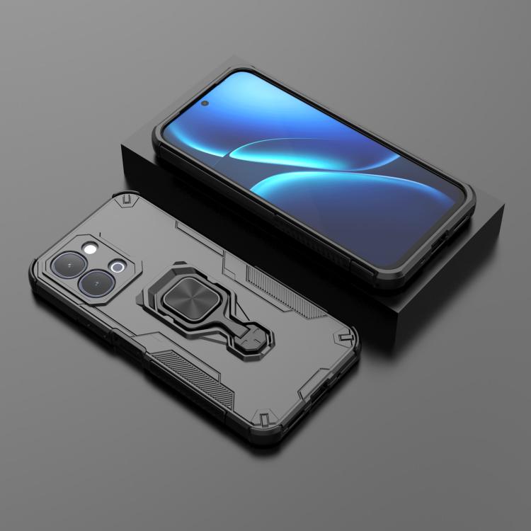 For vivo iQOO Z11x 5G India Metal Kickstand TPU Hybrid PC Phone Case