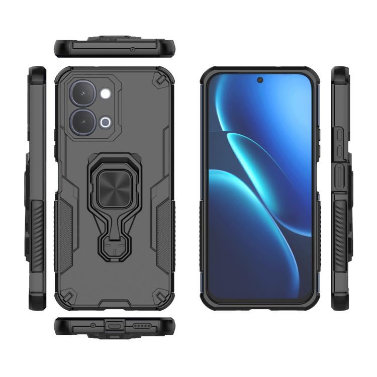 For vivo iQOO Z11x 5G India Metal Kickstand TPU Hybrid PC Phone Case