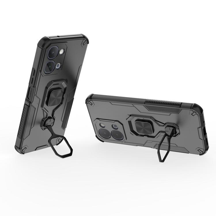 For vivo iQOO Z11x 5G India Metal Kickstand TPU Hybrid PC Phone Case