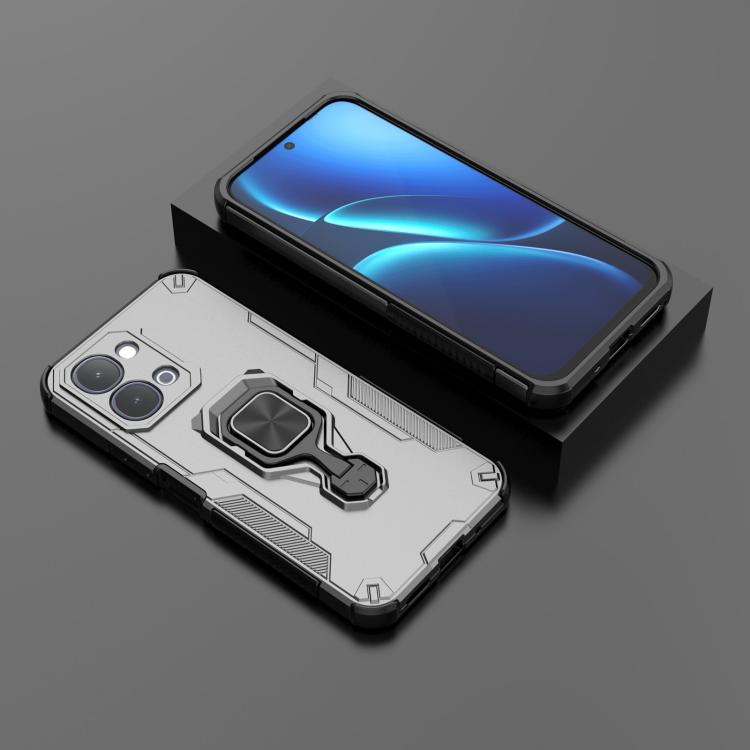 For vivo iQOO Z11x 5G India Metal Kickstand TPU Hybrid PC Phone Case