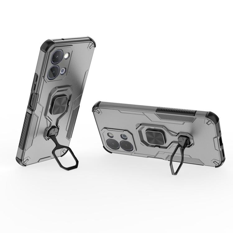 For vivo iQOO Z11x 5G India Metal Kickstand TPU Hybrid PC Phone Case