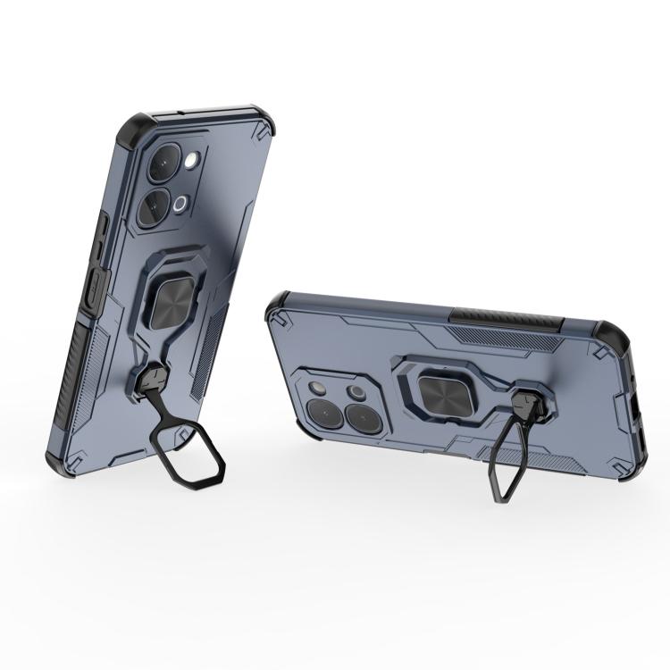 For vivo iQOO Z11x 5G India Metal Kickstand TPU Hybrid PC Phone Case