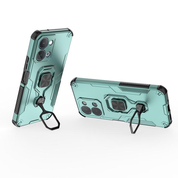 For vivo iQOO Z11x 5G India Metal Kickstand TPU Hybrid PC Phone Case