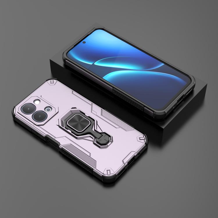For vivo iQOO Z11x 5G India Metal Kickstand TPU Hybrid PC Phone Case