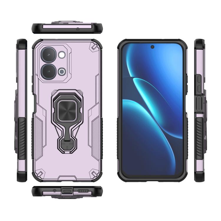 For vivo iQOO Z11x 5G India Metal Kickstand TPU Hybrid PC Phone Case