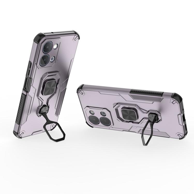 For vivo iQOO Z11x 5G India Metal Kickstand TPU Hybrid PC Phone Case