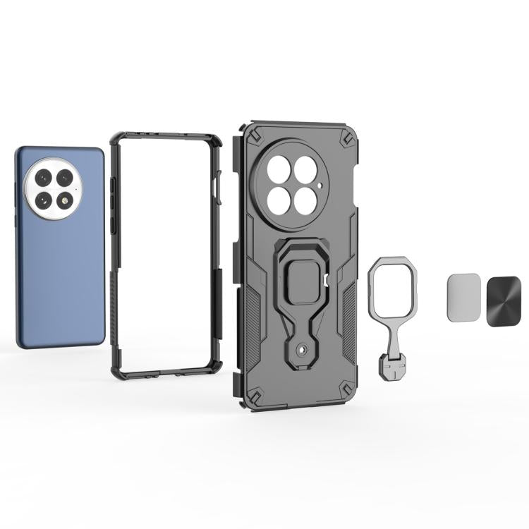 For OnePlus 13 Metal Kickstand TPU Hybrid PC Phone Case
