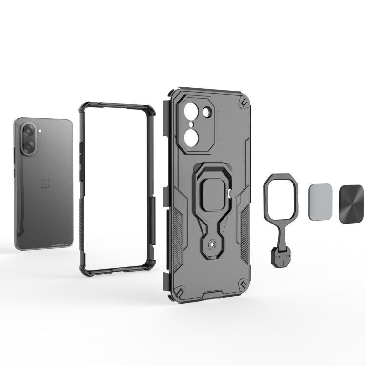For OnePlus Ace 5 Racing / Nord CE5 Metal Kickstand TPU Hybrid PC Phone Case