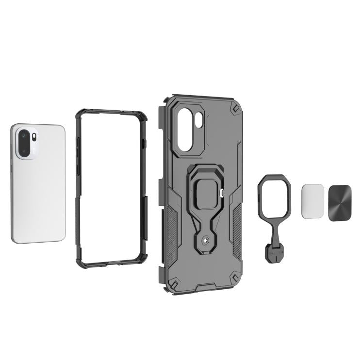For OnePlus 15R Metal Kickstand TPU Hybrid PC Phone Case