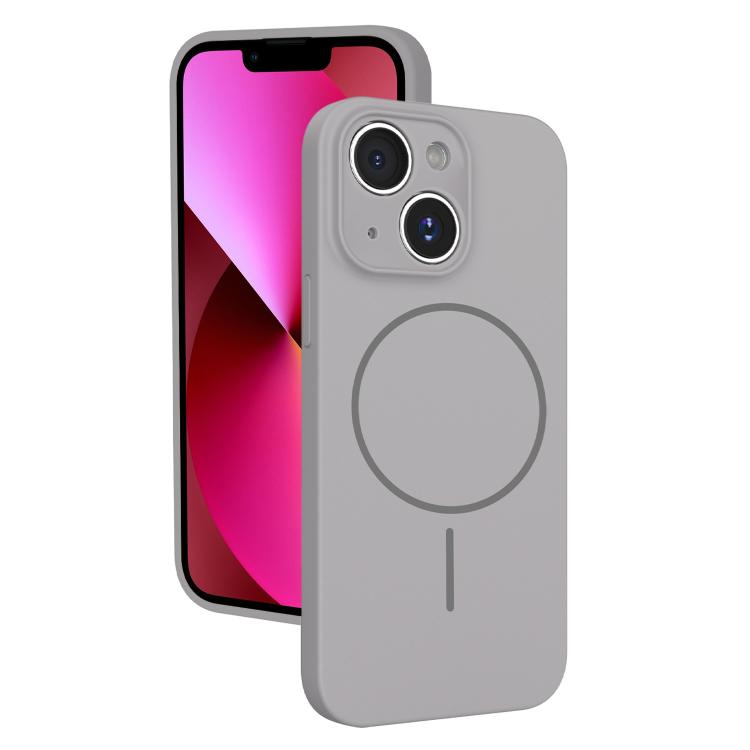 For iPhone 13 Thin Circle MagSafe Fine Hole Liquid Silicone Phone Case