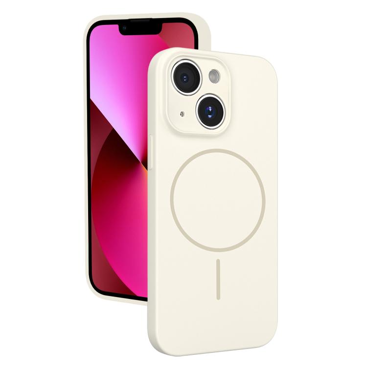 For iPhone 13 Thin Circle MagSafe Fine Hole Liquid Silicone Phone Case