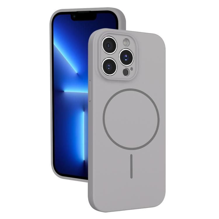 For iPhone 13 Pro Thin Circle MagSafe Fine Hole Liquid Silicone Phone Case