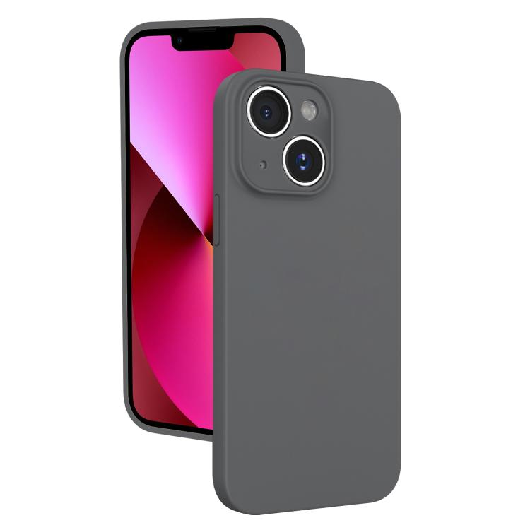 For iPhone 13 Fine Hole Liquid Silicone Phone Case