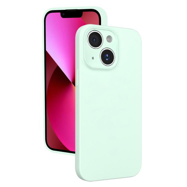 For iPhone 13 Fine Hole Liquid Silicone Phone Case