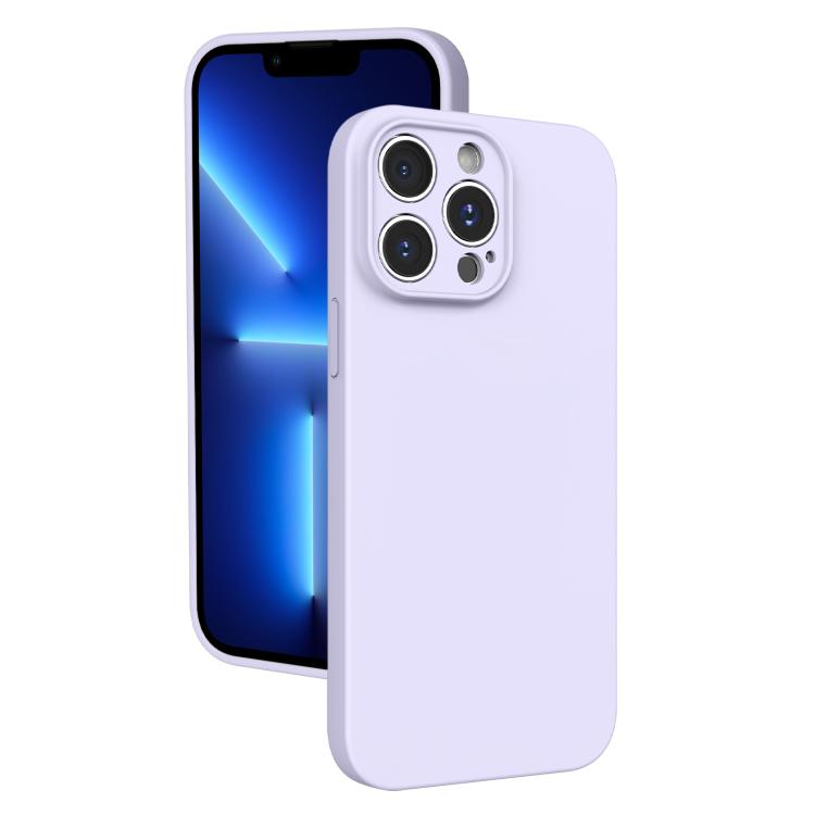 For iPhone 13 Pro Fine Hole Liquid Silicone Phone Case