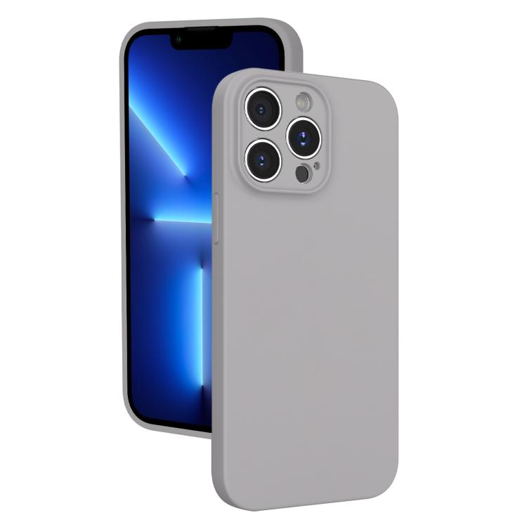 For iPhone 13 Pro Fine Hole Liquid Silicone Phone Case