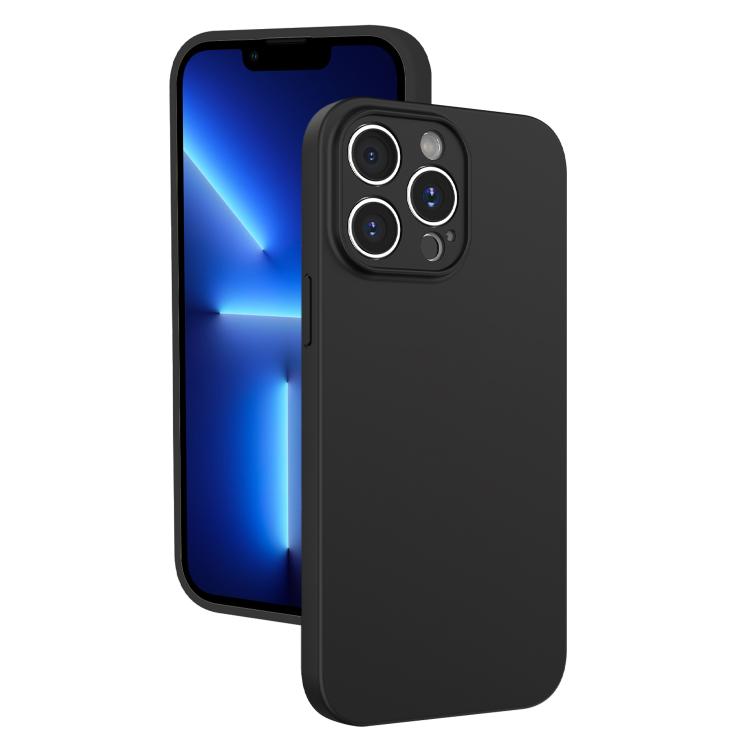 For iPhone 13 Pro Fine Hole Liquid Silicone Phone Case