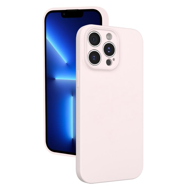 For iPhone 13 Pro Fine Hole Liquid Silicone Phone Case