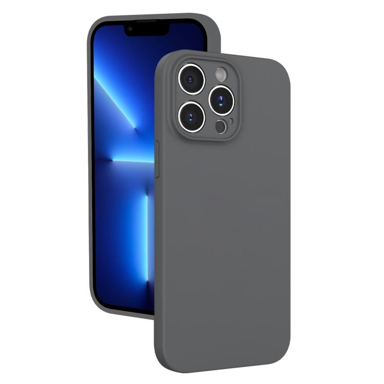 For iPhone 13 Pro Fine Hole Liquid Silicone Phone Case
