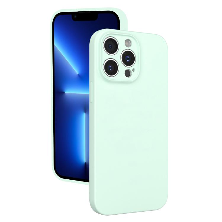 For iPhone 13 Pro Fine Hole Liquid Silicone Phone Case