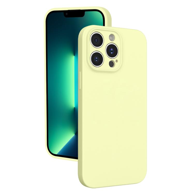 For iPhone 13 Pro Max Fine Hole Liquid Silicone Phone Case