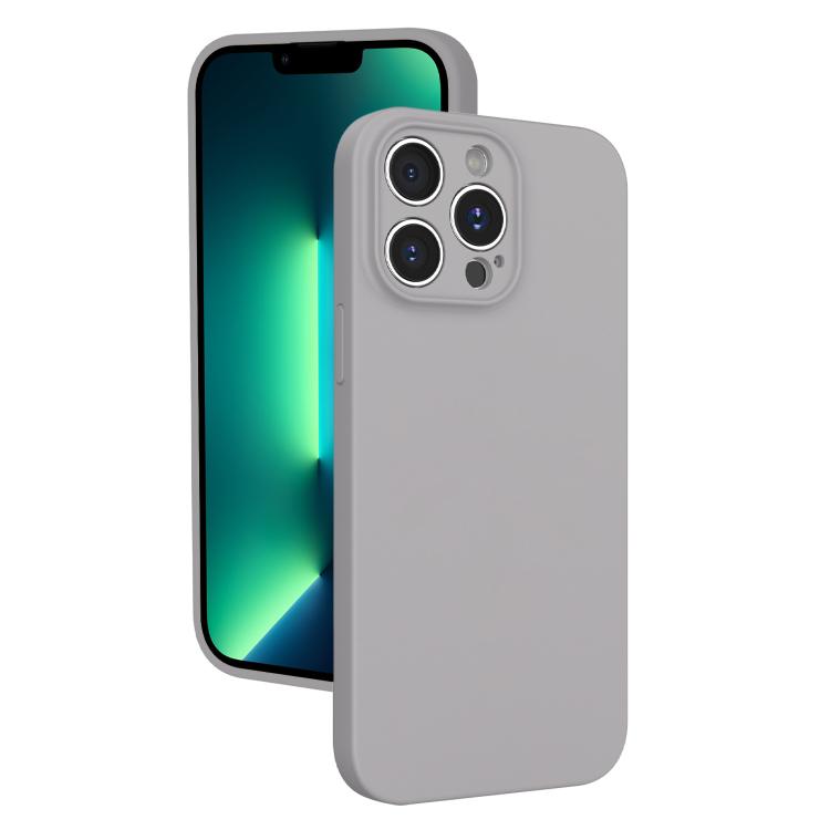 For iPhone 13 Pro Max Fine Hole Liquid Silicone Phone Case