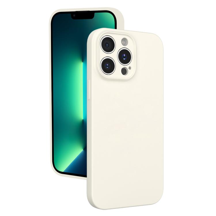 For iPhone 13 Pro Max Fine Hole Liquid Silicone Phone Case
