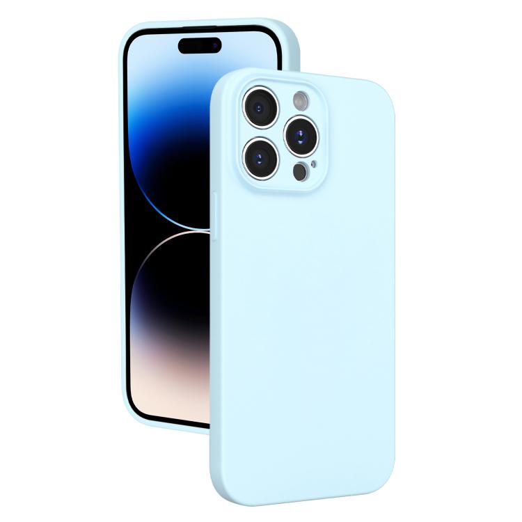 For iPhone 14 Pro Fine Hole Liquid Silicone Phone Case