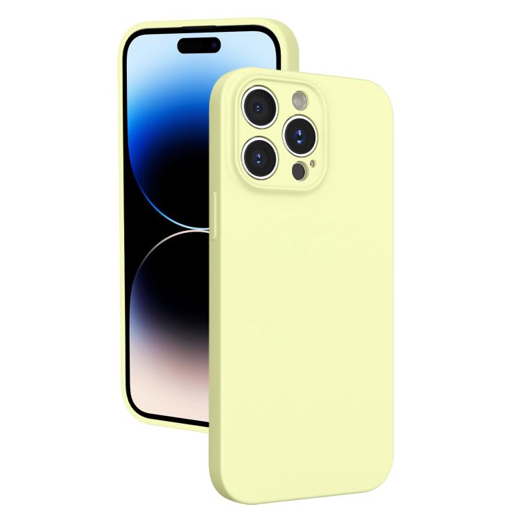 For iPhone 14 Pro Fine Hole Liquid Silicone Phone Case