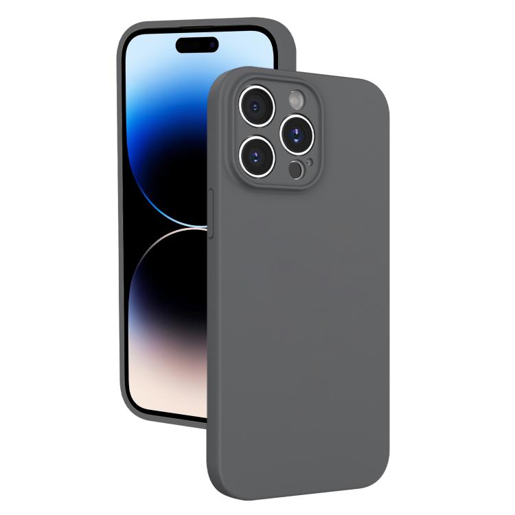 For iPhone 14 Pro Fine Hole Liquid Silicone Phone Case