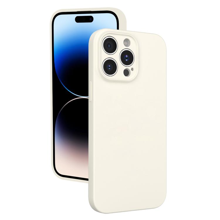 For iPhone 14 Pro Fine Hole Liquid Silicone Phone Case