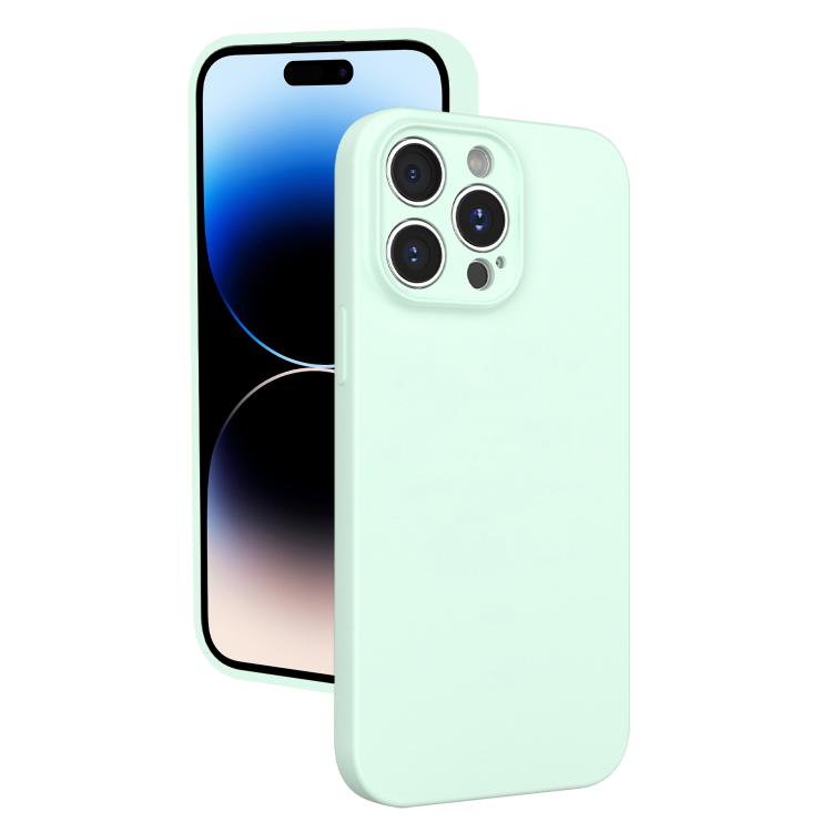 For iPhone 14 Pro Fine Hole Liquid Silicone Phone Case