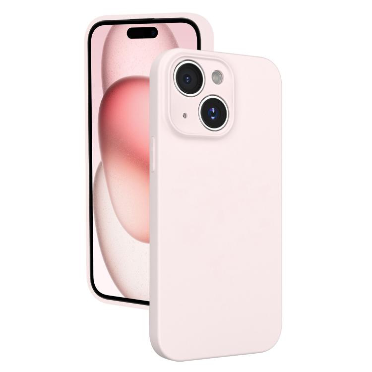 For iPhone 15 Fine Hole Liquid Silicone Phone Case