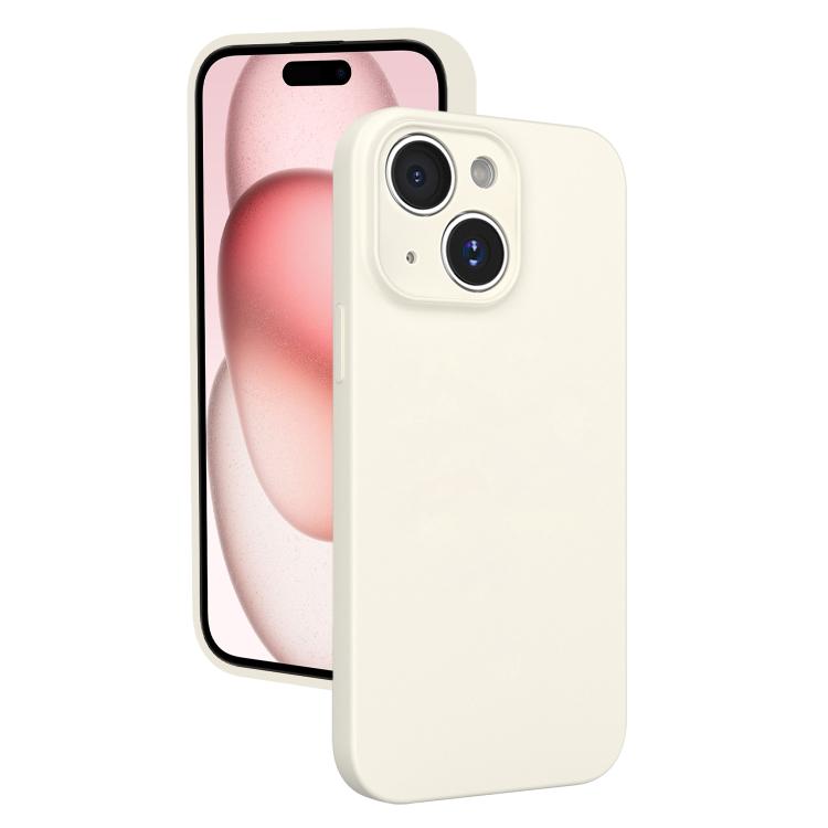 For iPhone 15 Fine Hole Liquid Silicone Phone Case