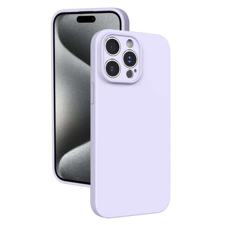For iPhone 15 Pro Fine Hole Liquid Silicone Phone Case