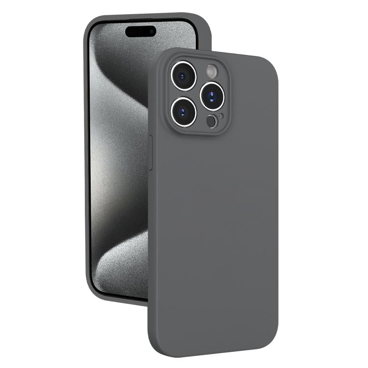 For iPhone 15 Pro Fine Hole Liquid Silicone Phone Case
