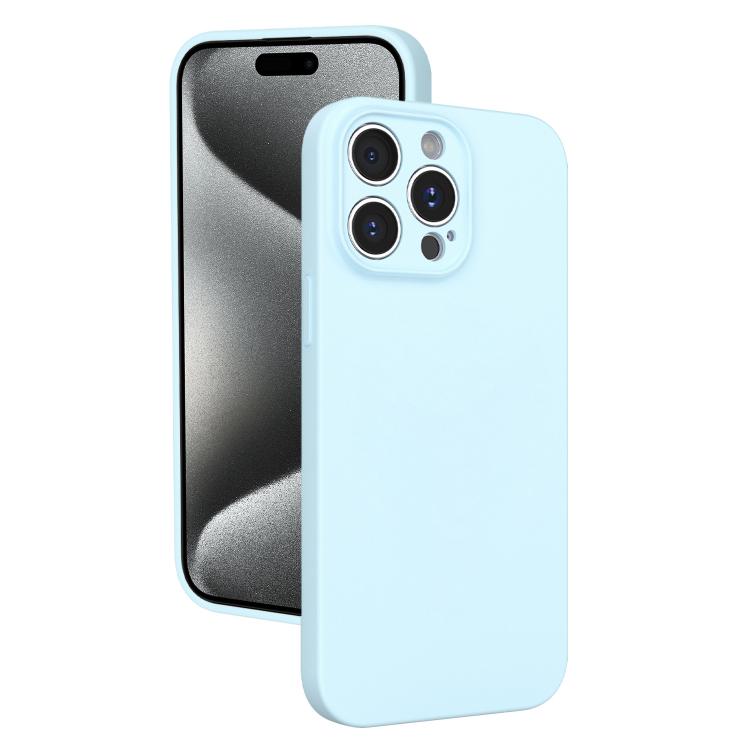 For iPhone 15 Pro Max Fine Hole Liquid Silicone Phone Case