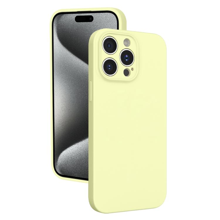 For iPhone 15 Pro Max Fine Hole Liquid Silicone Phone Case