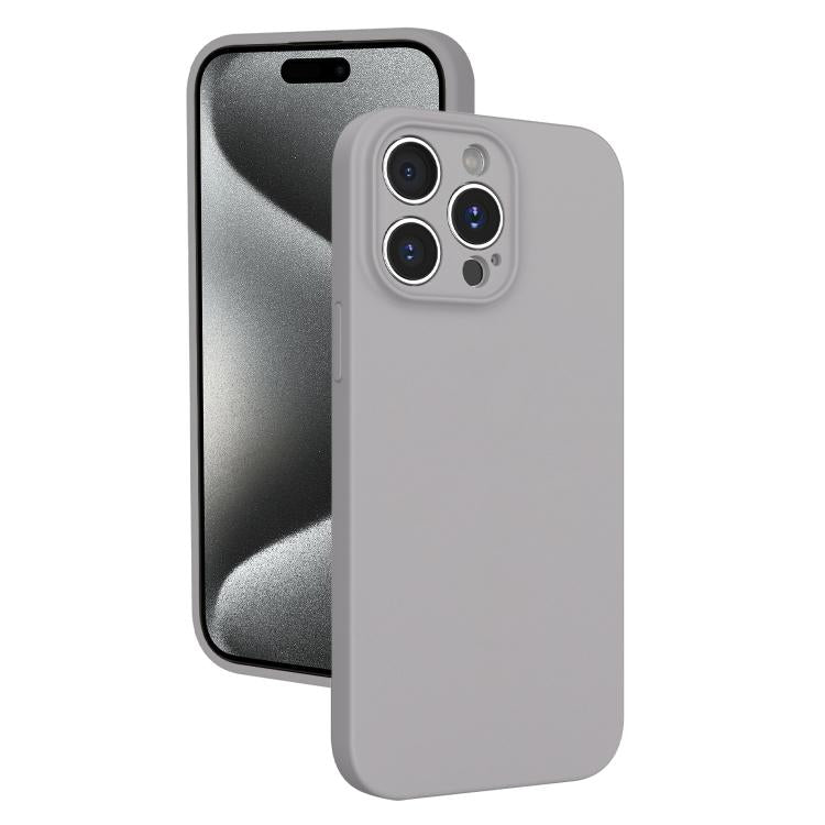 For iPhone 15 Pro Max Fine Hole Liquid Silicone Phone Case