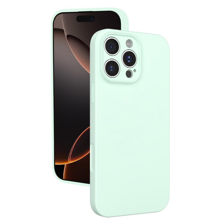 For iPhone 16 Pro Fine Hole Liquid Silicone Phone Case