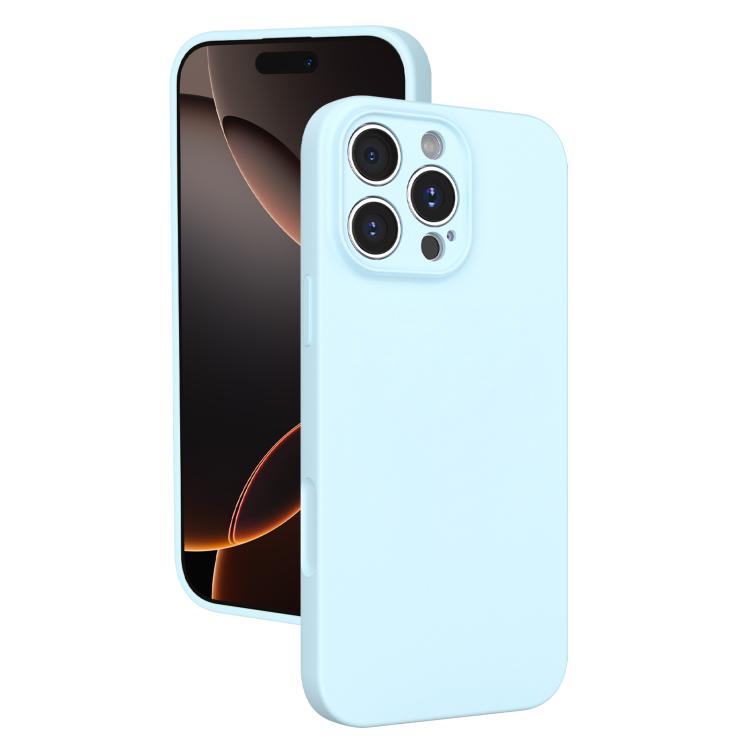 For iPhone 16 Pro Max Fine Hole Liquid Silicone Phone Case