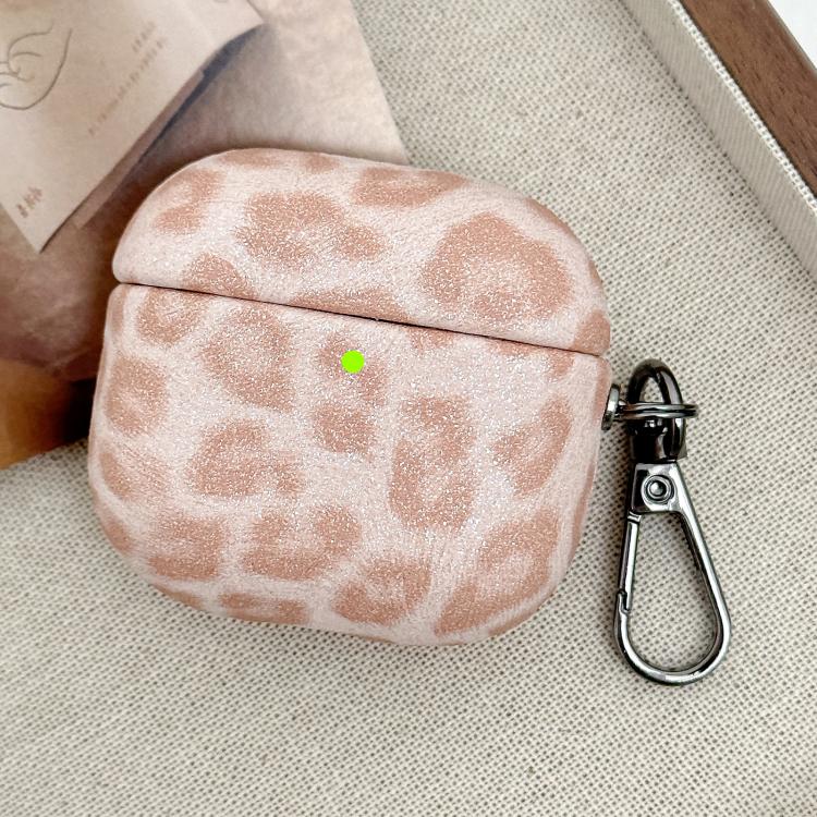 For AirPods Pro 2 Leopard Texture Wireless Earphone PC Case