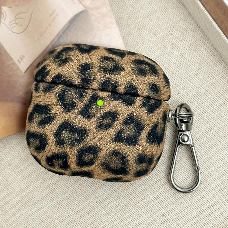 For AirPods Pro Leopard Texture Wireless Earphone PC Case