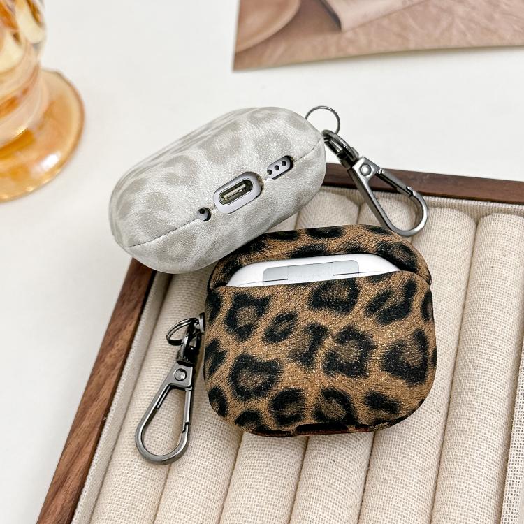 For AirPods Pro Leopard Texture Wireless Earphone PC Case