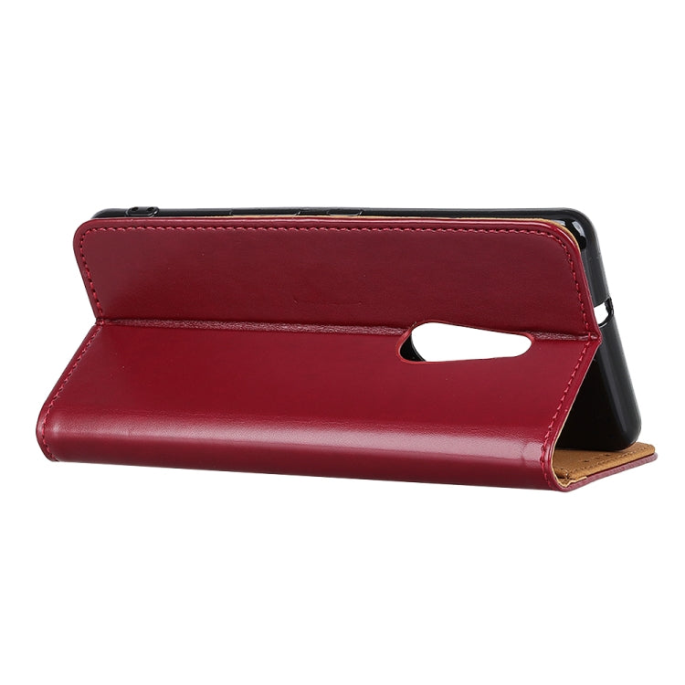 For Fujitsu Arrows Be4 F-41A 3-Color Pearl Texture Magnetic Buckle Horizontal Flip PU Leather Case with Card Slots & Wallet & Holder