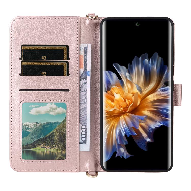 For Fossibot S3 Pro Multifunctional 6-Card Slots Leather Phone Case with Wrist Strap