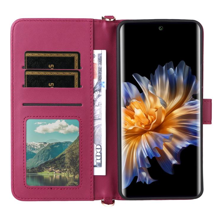 For Fossibot S3 Pro Multifunctional 6-Card Slots Leather Phone Case with Wrist Strap