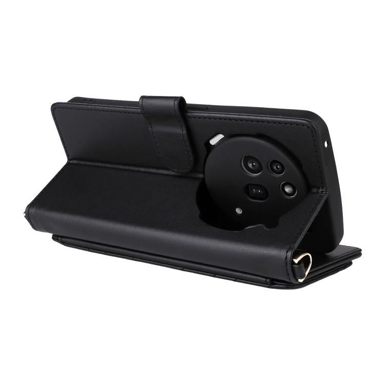 For Nothing Phone 3a Pro Multifunctional 6-Card Slots Leather Phone Case with Wrist Strap