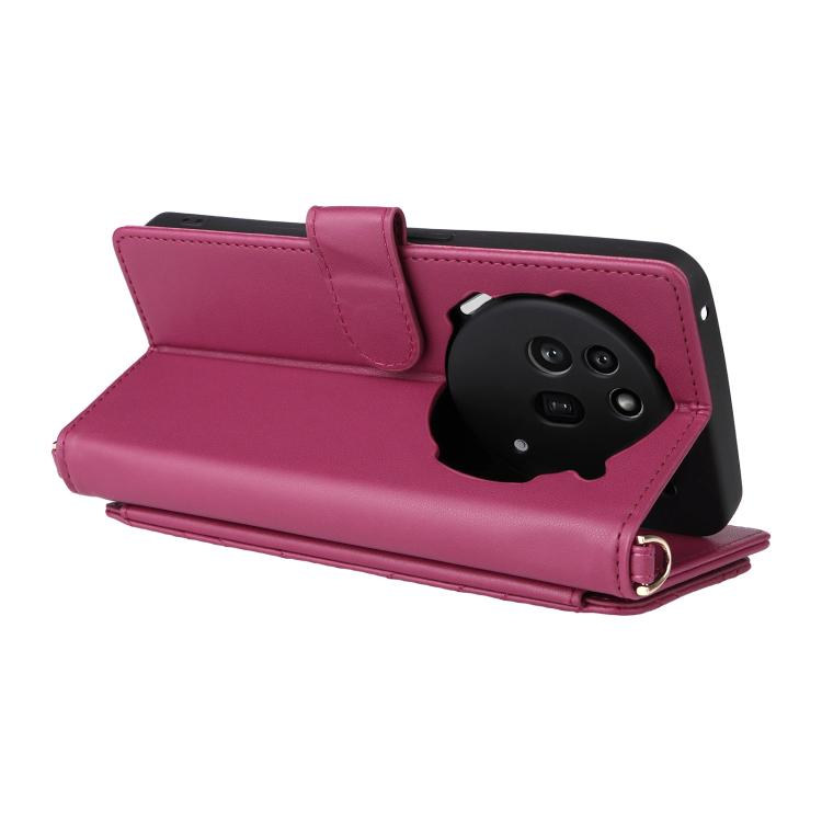 For Nothing Phone 3a Pro Multifunctional 6-Card Slots Leather Phone Case with Wrist Strap